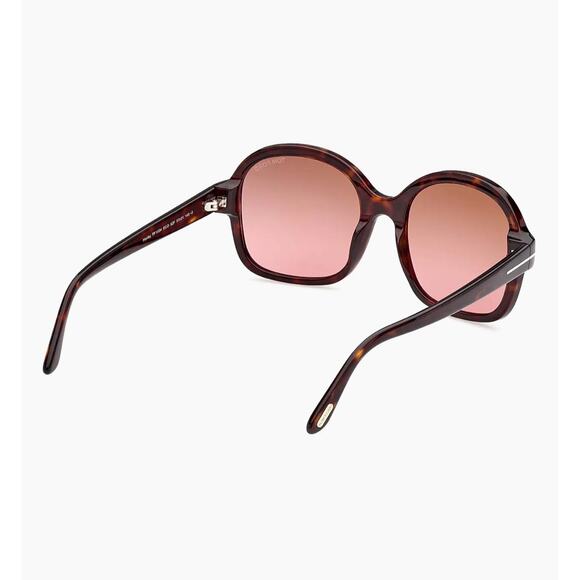 Tom Ford Women\'s Sunglasses Dark Havana Full Rim Frame Brown Lens FT1034 52F